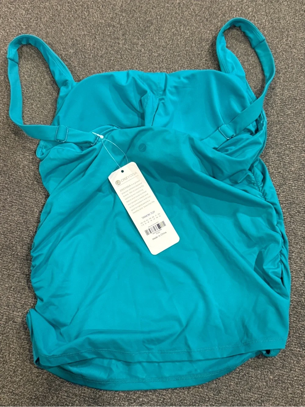 NWT - CRZ YOGA Tankini Top size Large